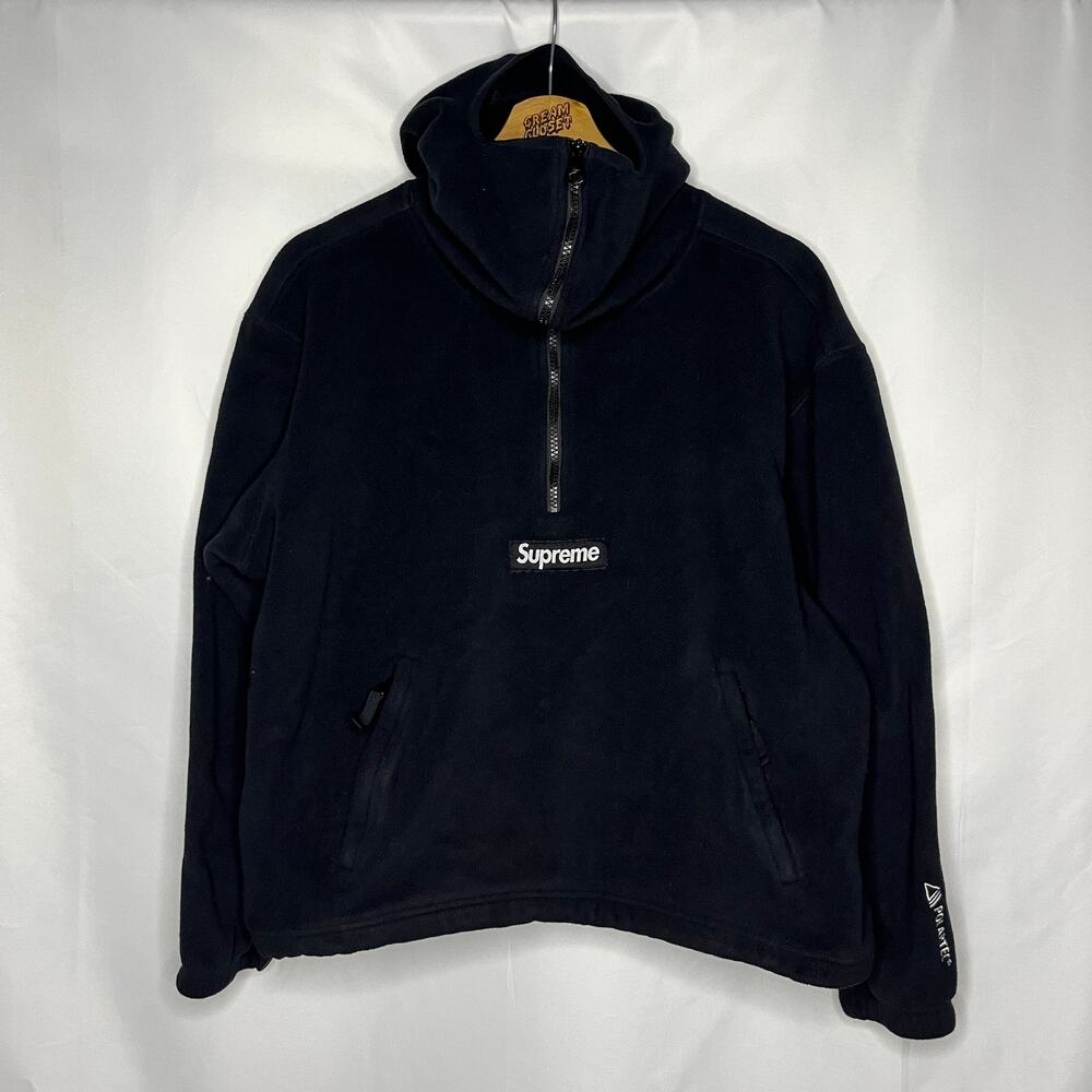 FW22 2022 Supreme NYC Polartec Fleece Facemask Half Zip Pullover M